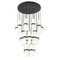 Z-Lite Cayden Chandelier, 27-Light, 36 In.W x 16.75 In.H, Matte Black/Clear + Etched Opal 1946P-27R-MB - alternate 8